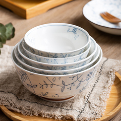 日式陶瓷家用米饭碗盘子组合套装