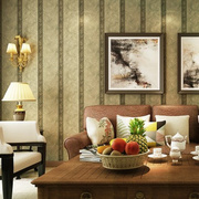 米冠欧式墙纸复古仿大理石纹，菱形壁纸卧室，客厅玄关电视墙纸美式
