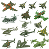 军事航空模型飞机战斗机直升机，儿童玩具摆设沙盘，兵人武器心里道具