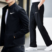 Nike耐克跑步运动套装男夏季速干夹克外套宽松直筒休闲款长裤