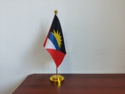安提瓜和巴布达国旗可开票y型办公桌旗会议旗小旗子小国旗