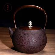 铁壶日本龟寿堂进口南部纯手工，安丸铸铁壶，老铁壶煮水烧水铁茶壶