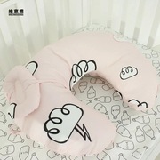 哺乳枕多功能喂奶枕孕妇枕，靠腰枕宝宝防吐奶婴儿学坐枕纯棉
