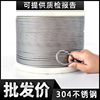 500米304不锈钢钢丝绳钢索，绳钢丝线油丝绳，铁丝套软晾衣绳2mm