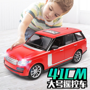 超大号路虎遥控汽车儿童玩具充电漂移仿真方向盘遥控越野赛车模型