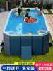 大型支架游泳池家用儿童，宝宝泳池家庭户外折叠免充气成人小孩水池
