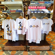 香港迪士尼乐园fdmtl限定合作系列米奇米妮短袖，亲子装纯棉t恤