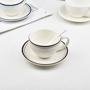 欧式陶瓷咖啡杯套装奶，茶杯美式咖啡杯下午茶复古早餐杯陶瓷碗盘