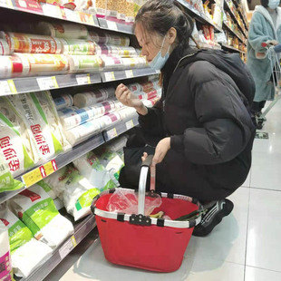 可折叠超市购物篮便携买菜收纳篮野餐环保蔬菜水果篮，手提篮鸡蛋篮