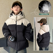 男童冬季羽绒服2023中大儿童装冬装，白鸭绒(白鸭绒)加厚保暖外套潮洋气
