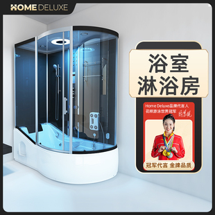 浴缸淋浴房一体豪华成套高端多功能保暖蒸汽桑拿亚克力淋浴房