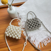 仙女零钱小包手工编织diy材料串珠珍珠，包迷你(包迷你)mini口红耳机斜挎包