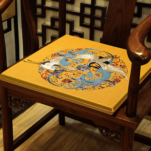 中式红木椅子坐垫屁垫防滑餐椅茶椅垫圈椅太师椅实木沙发座垫定制