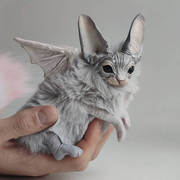 ！5色俄罗斯艺术家星星蝙蝠猫手绘幻想生物玩偶兽偶毛绒娃娃
