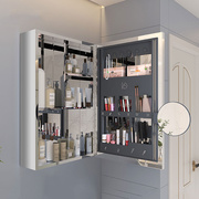 不锈钢浴室镜柜美妆架简约小户型，卫生间储物柜40cm厕所壁挂式吊柜