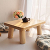日式烧桐木小方桌简约榻榻米，飘窗桌子小茶几矮桌子实木地桌
