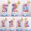 32寸新渐变色数字立柱气球路引周岁周年庆生日派对庆典装饰布置用