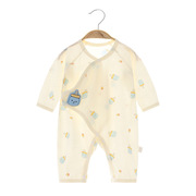 新生儿衣服夏季薄款婴儿连体衣，纯棉哈衣刚出生宝宝长袖睡衣空调服