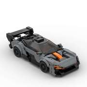 moc兼容乐高积木8格迈凯伦塞纳GTR赛车F1模型车模玩具套装礼物男