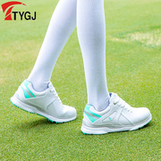 高尔夫球鞋 男女亲子运动鞋 系鞋带防滑固定钉 防水透气女鞋