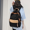 书包女中学生少女双肩，包时尚(包时尚)百搭14寸电脑，背包夏季帆布包包潮