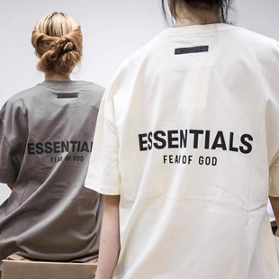 FOG FEAR OF GOD ESSENTIALS21SS短袖宽松男女后背字母t恤