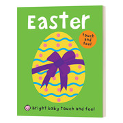 华研原版 英文原版绘本 Bright Baby Touch and Feel Easter 复活节 宝宝幼儿童触摸书 纸板书 英文版 进口英语原版书籍