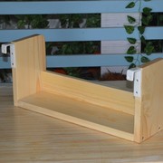 儿童松木床上用实木盒子高低上下铺置H物架挂盒挂架收纳双层纸巾