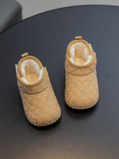 冬季婴儿棉鞋一岁男女宝宝学步鞋软底雪地靴6一12个月婴幼儿鞋子9