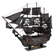 黑珍珠号加勒比海盗船模型工艺船仿真木船实木质帆船复古摆件