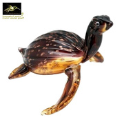 精彩琉璃金斑点大海龟摆件书柜饰品琉璃金斑海龟客厅艺术雕塑