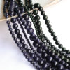 绿砂石散珠4-6-8-10-12-14mm蓝砂，石水晶圆珠子，diy饰品串珠材料