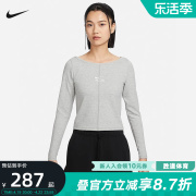 Nike耐克女子长袖上衣春针织刺绣圆领运动套头卫衣FN1912-063