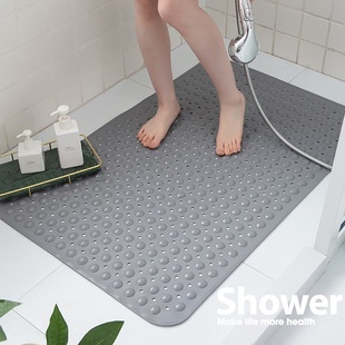 环保无味浴室防滑垫淋浴沐浴地垫洗澡脚垫厕所，卫生间防摔垫子吸盘