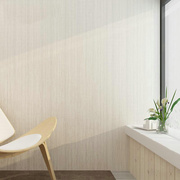 日式亚麻布纹自粘墙纸素色，卧室温馨无纺布壁纸，纯色防水背景墙家用