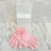 欧珀莱 玫瑰手护套装 凝胶精油手套手膜 香皂片 可重复使用 粉色