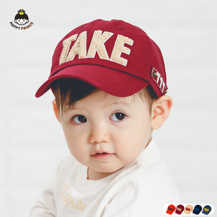 韩国take婴儿帽子春季网红鸭舌帽时尚儿童棒球帽，宝宝帽子春秋