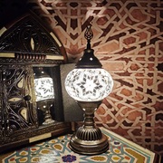 个性风情灯具家居，摩洛哥台灯手工复古异域，卧室客厅装饰台灯