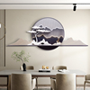 新中式墙面壁画轻奢立体浮雕餐厅客厅，沙发背景墙装饰画高级感挂画