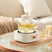 养生煮茶壶多功能家用煮茶器办公室，小型mini玻璃花茶泡茶壶电陶炉