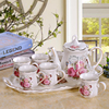 欧式景德镇带托盘家用茶壶茶杯陶瓷整套茶具茶盘套装结婚礼物