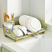 碗筷收纳盒厨房碗架带盖放餐具，装碗箱碟盘沥水置物架塑料碗柜家用