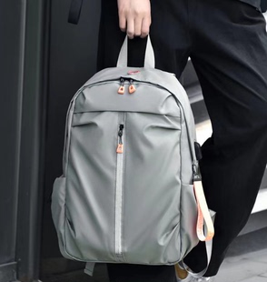 背包大容量男士电脑包防水双肩，包休闲(包休闲)潮流学生书包商务通勤旅行包