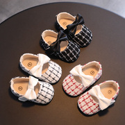 婴儿鞋软底布鞋女宝宝公主鞋春秋夏季学步百天1周岁鞋6-7-8-9个月