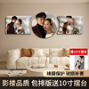 三联婚纱照相框定制挂墙洗照片结婚相片放大客厅沙发床头儿童组合