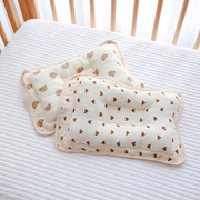 韩国ins风~新生婴幼儿定型枕，纯棉纱布宝宝，枕头透气防偏头矫正枕头