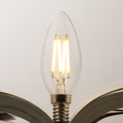 爱迪生照明LED灯泡e14螺口蜡烛灯泡光源家用超亮节能尖泡led灯泡