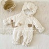 婴儿棉衣服冬装连体衣，加厚秋冬季套装，新生儿夹棉哈衣宝宝保暖棉服