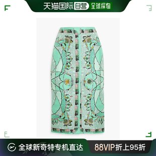 香港直邮Emilio Pucci 璞琪 女士 印花斜纹丝绸半身裙 2HRV30