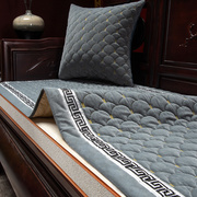 中式沙发垫毛绒沙发套罩防滑皮，老式沙发专用防滑加厚坐垫盖布冬季